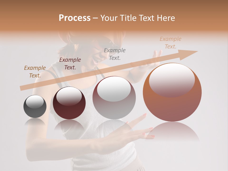 Break Dance Glamour Jump PowerPoint Template