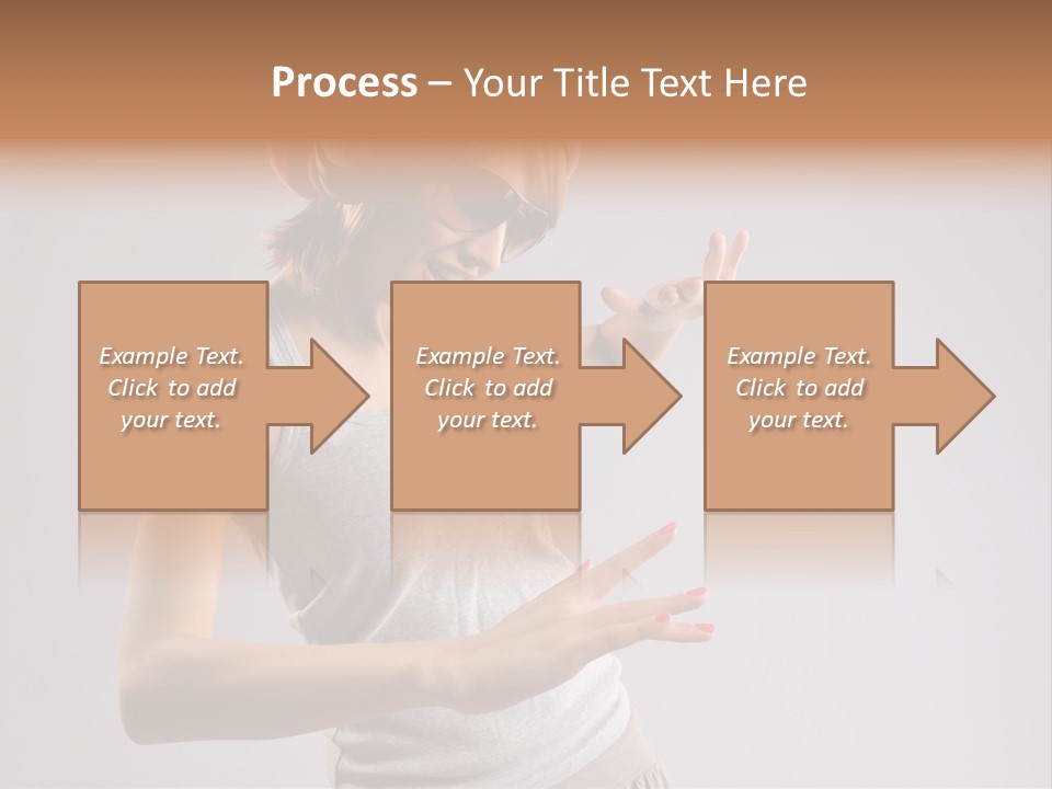 Break Dance Glamour Jump PowerPoint Template