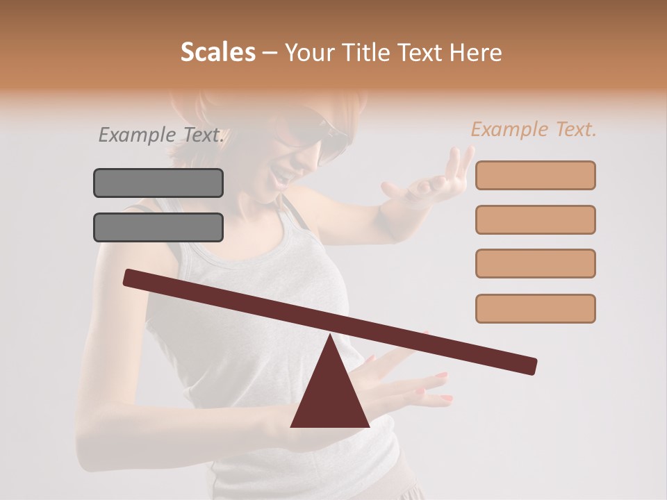 Break Dance Glamour Jump PowerPoint Template