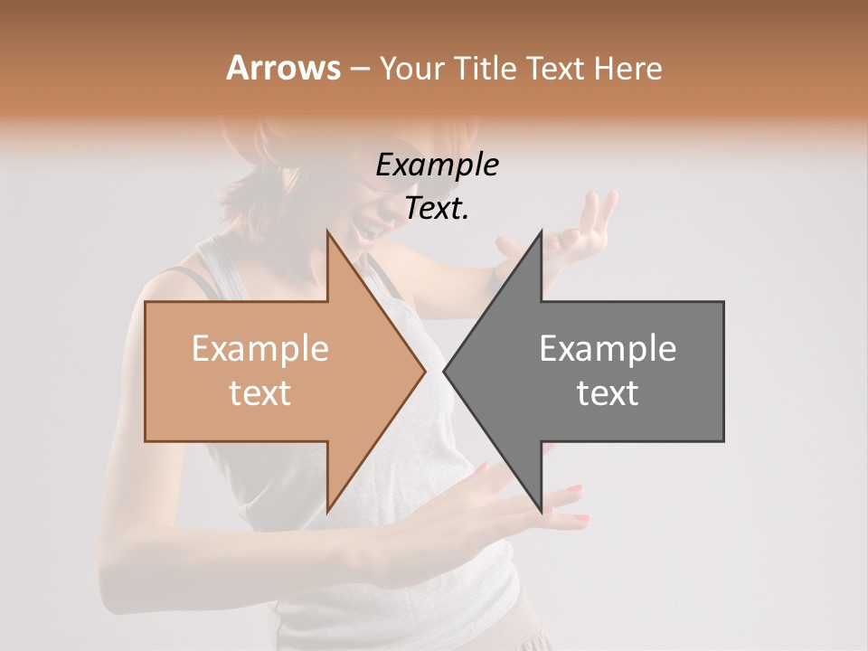 Break Dance Glamour Jump PowerPoint Template