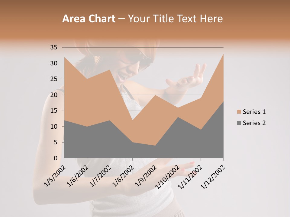 Break Dance Glamour Jump PowerPoint Template