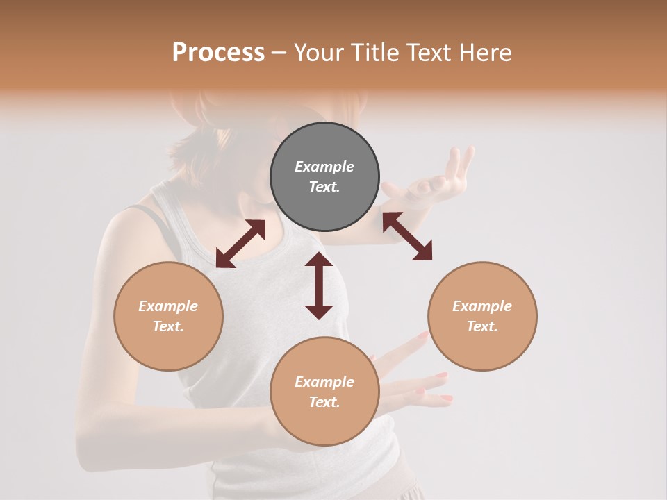 Break Dance Glamour Jump PowerPoint Template