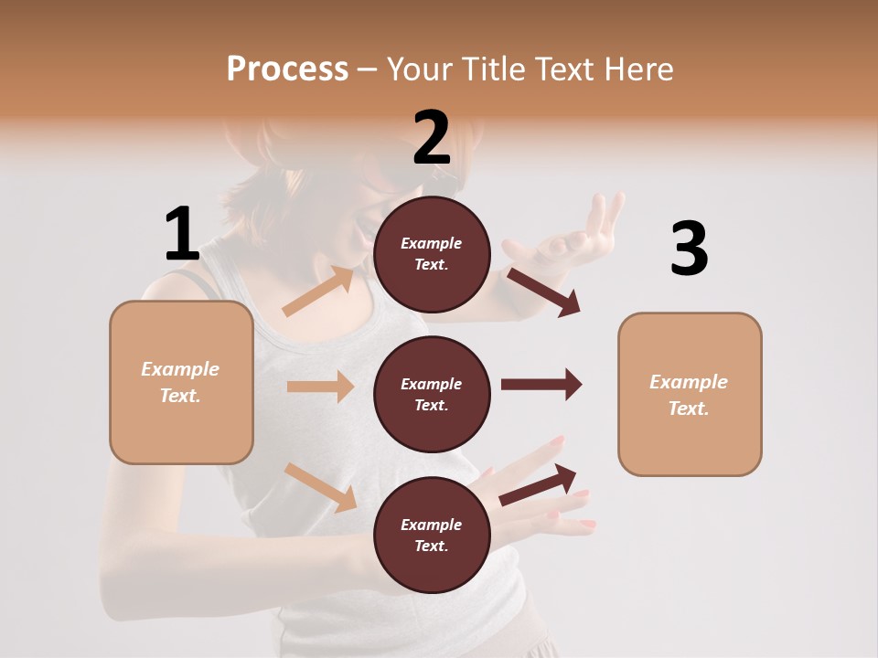 Break Dance Glamour Jump PowerPoint Template