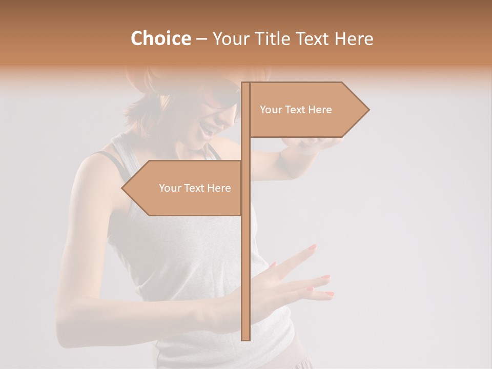 Break Dance Glamour Jump PowerPoint Template