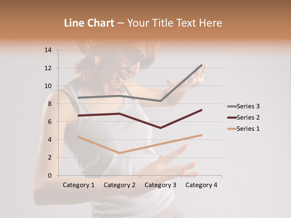 Break Dance Glamour Jump PowerPoint Template