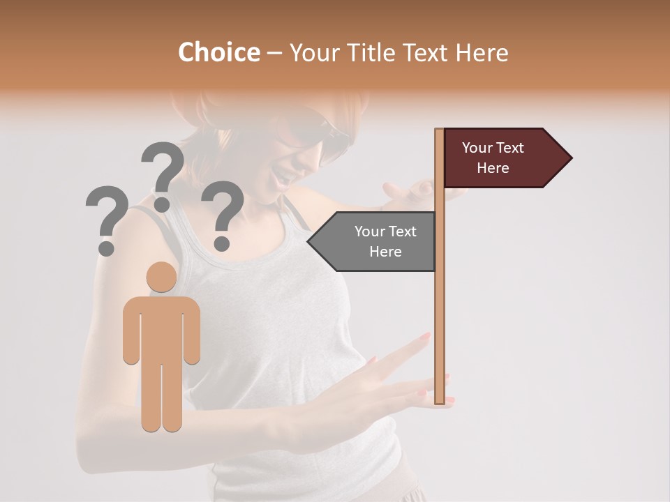 Break Dance Glamour Jump PowerPoint Template