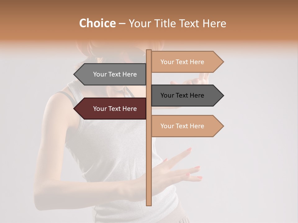 Break Dance Glamour Jump PowerPoint Template