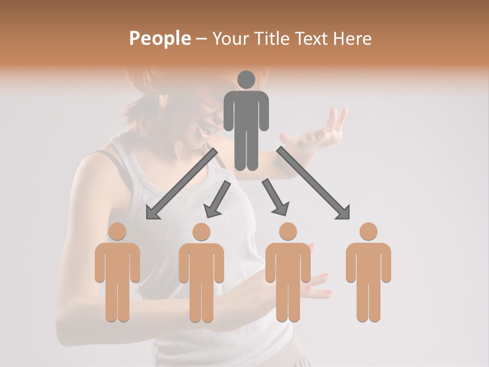 Break Dance Glamour Jump PowerPoint Template