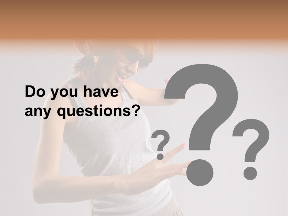 Break Dance Glamour Jump PowerPoint Template