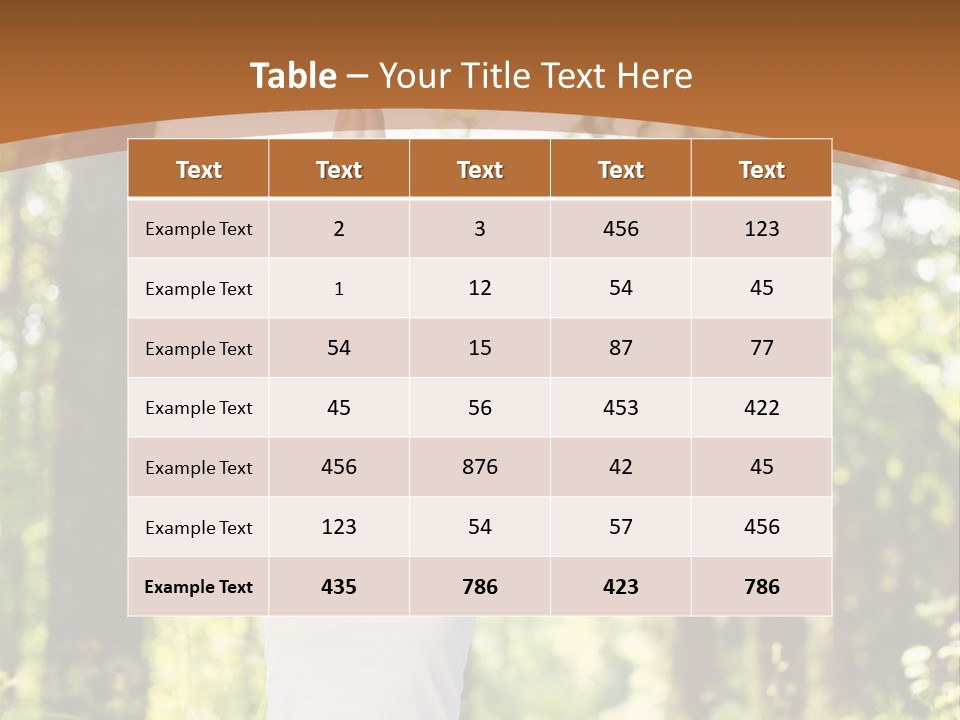 Healthy Fresh Serene PowerPoint Template