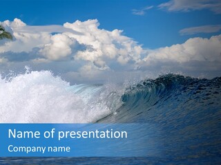 Sky Expressing Wet PowerPoint Template