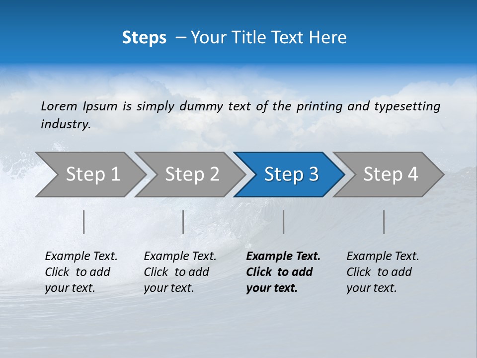Sky Expressing Wet PowerPoint Template