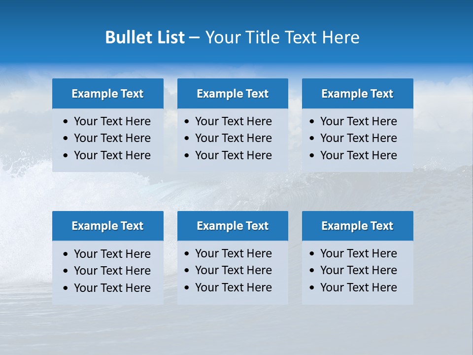 Sky Expressing Wet PowerPoint Template