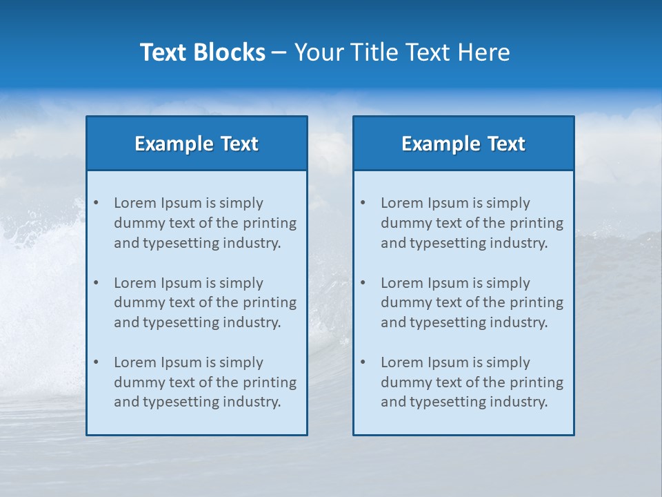 Sky Expressing Wet PowerPoint Template