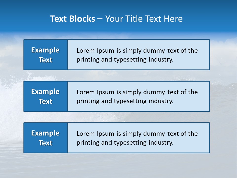 Sky Expressing Wet PowerPoint Template