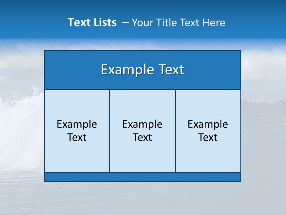 Sky Expressing Wet PowerPoint Template