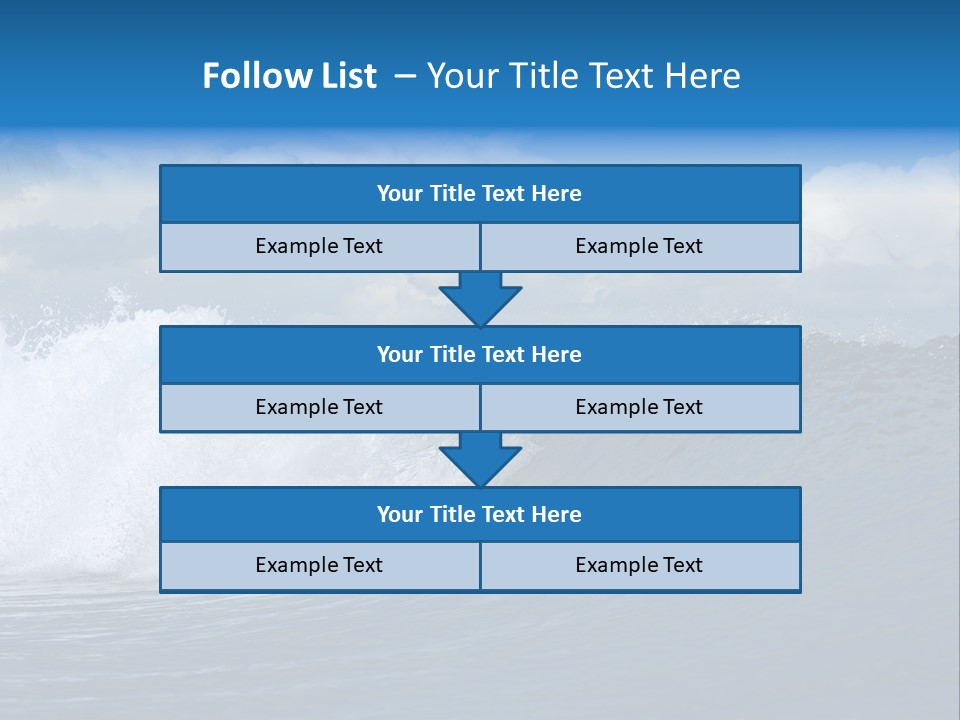 Sky Expressing Wet PowerPoint Template