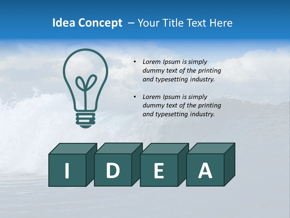 Sky Expressing Wet PowerPoint Template