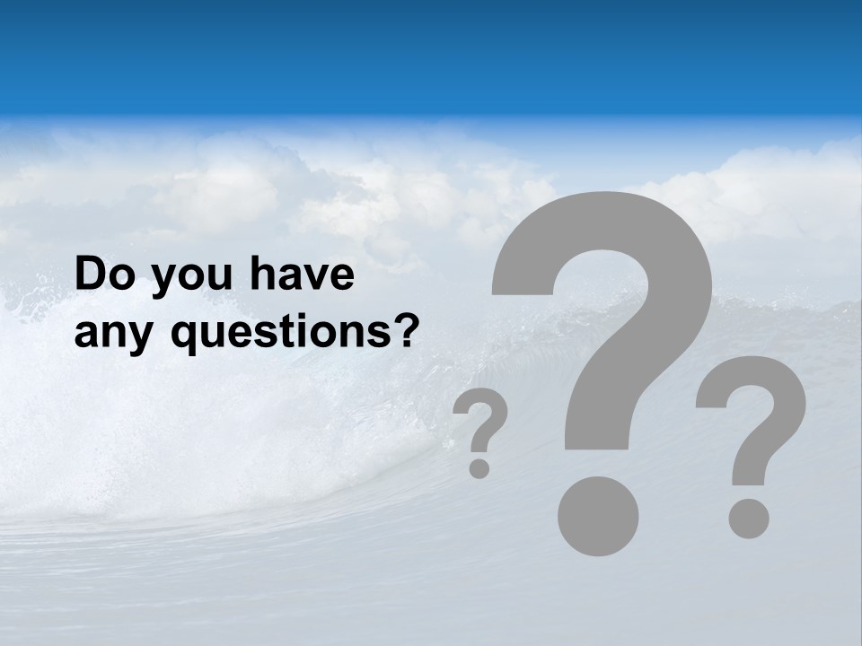 Sky Expressing Wet PowerPoint Template