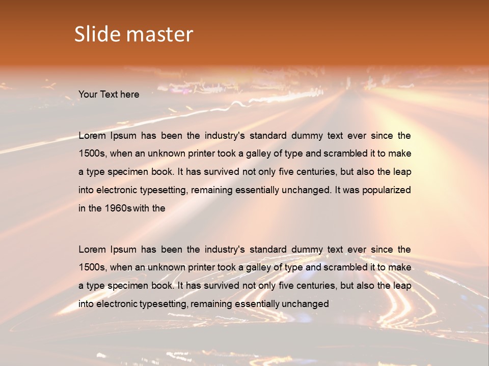 Fast Riding Accelerated PowerPoint Template