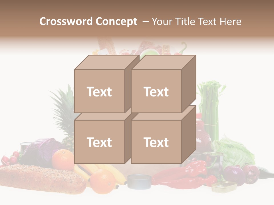 Tomato Purple Lettuce PowerPoint Template