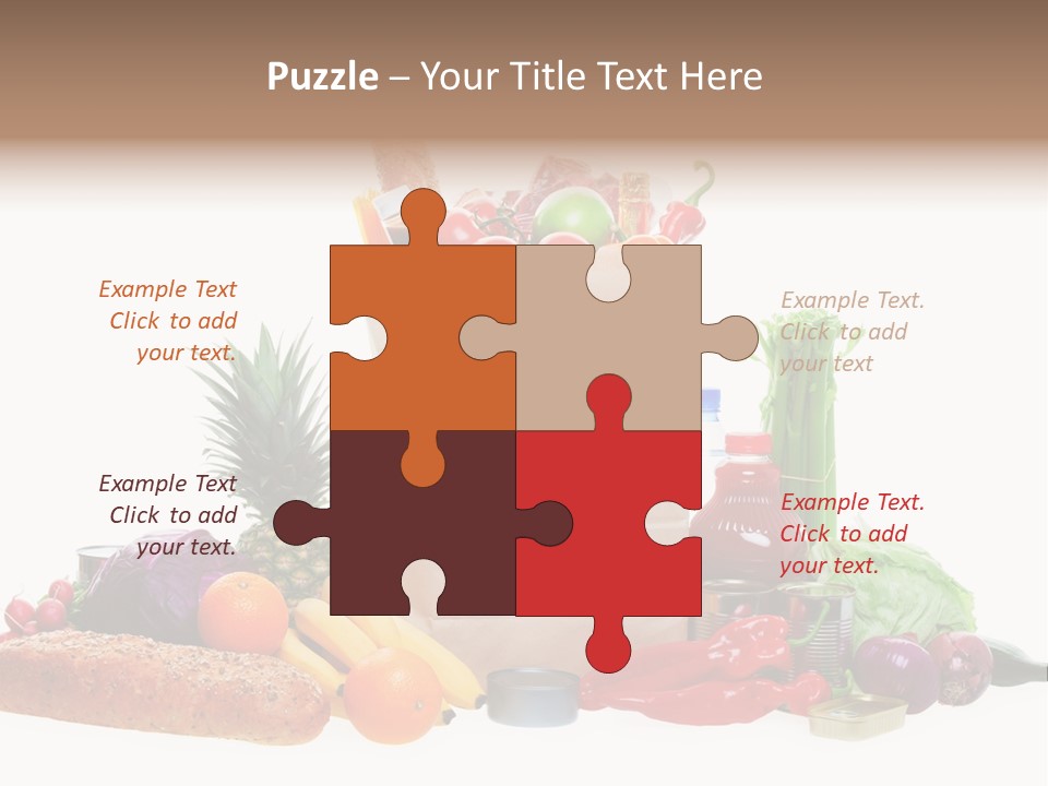 Tomato Purple Lettuce PowerPoint Template