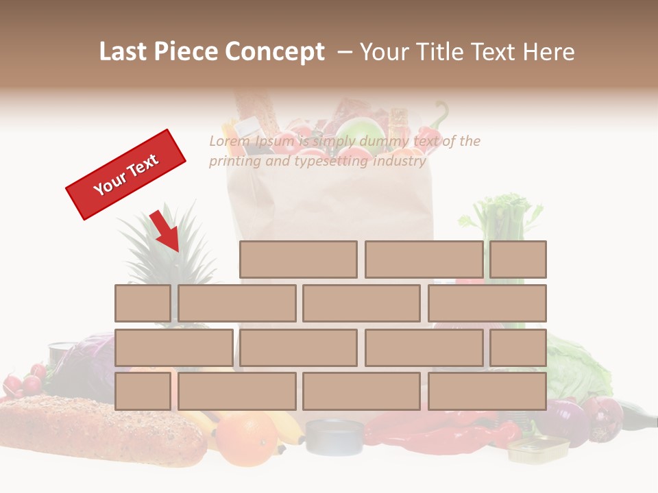 Tomato Purple Lettuce PowerPoint Template