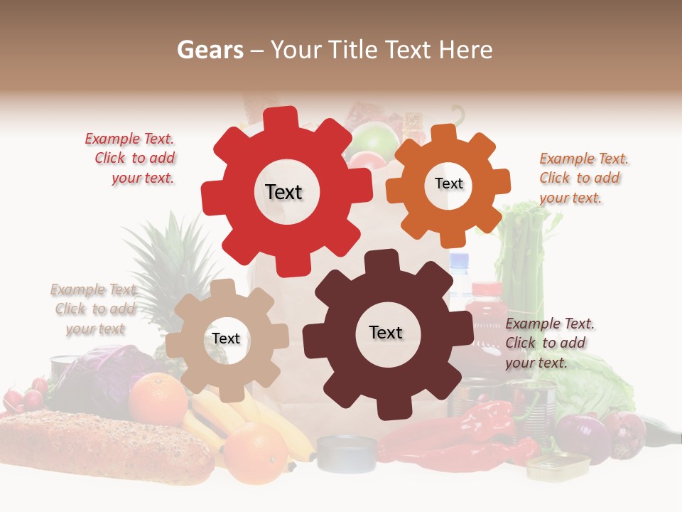 Tomato Purple Lettuce PowerPoint Template