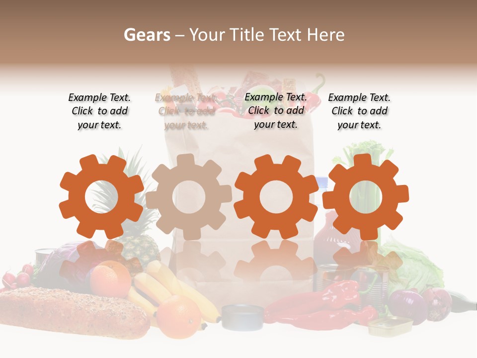 Tomato Purple Lettuce PowerPoint Template