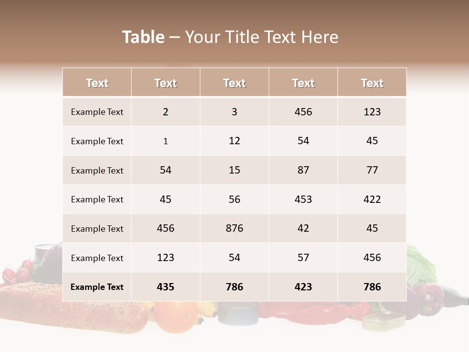 Tomato Purple Lettuce PowerPoint Template