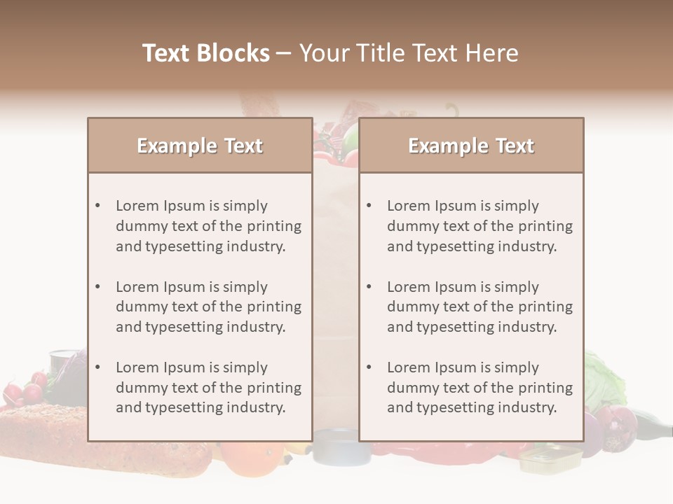 Tomato Purple Lettuce PowerPoint Template