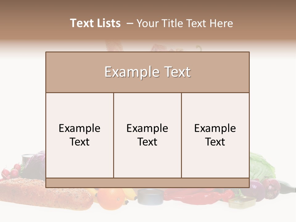 Tomato Purple Lettuce PowerPoint Template