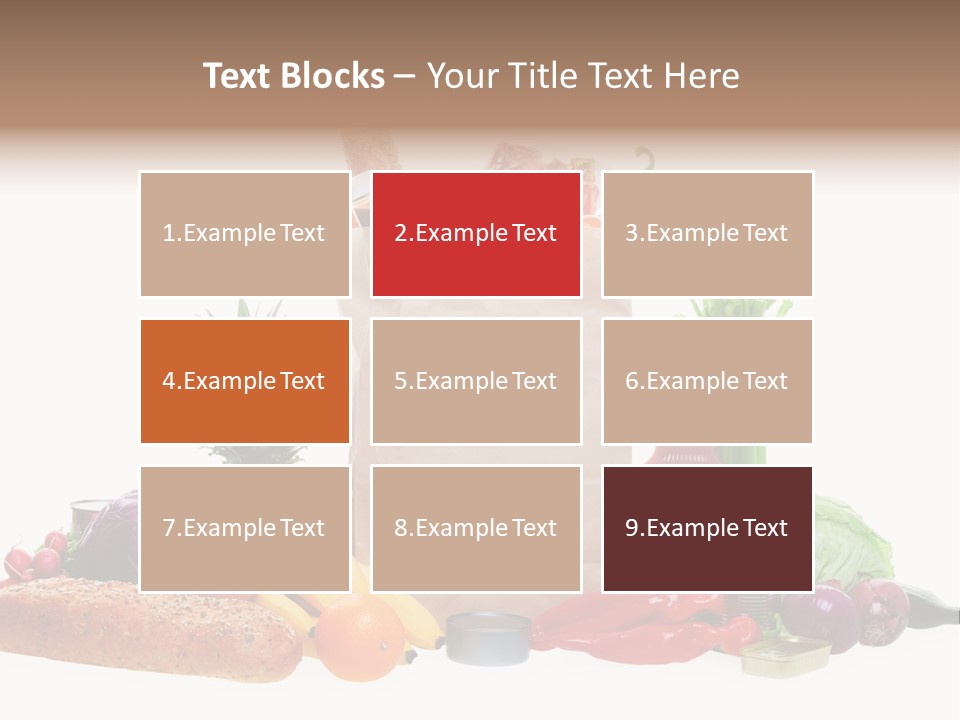 Tomato Purple Lettuce PowerPoint Template