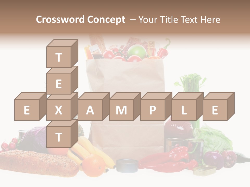 Tomato Purple Lettuce PowerPoint Template