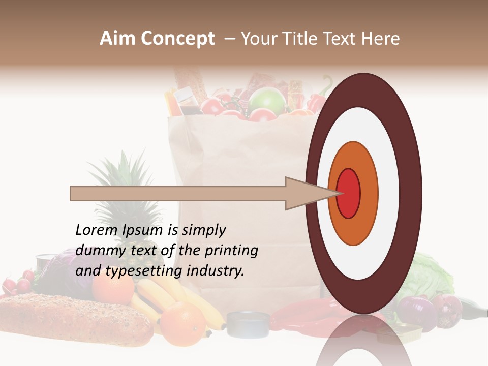 Tomato Purple Lettuce PowerPoint Template