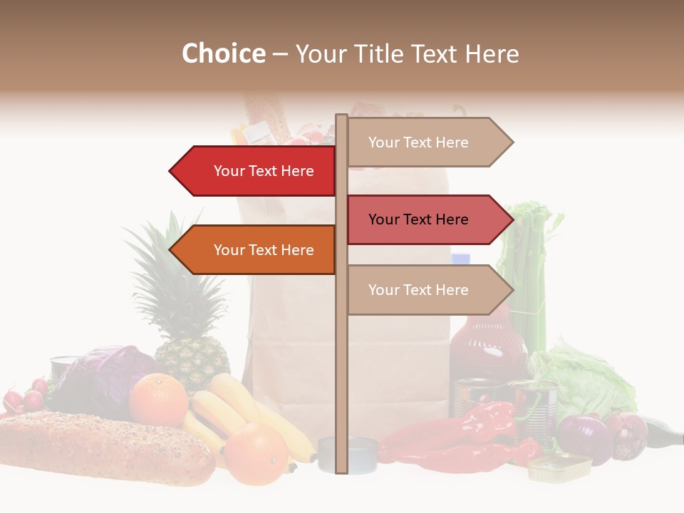 Tomato Purple Lettuce PowerPoint Template