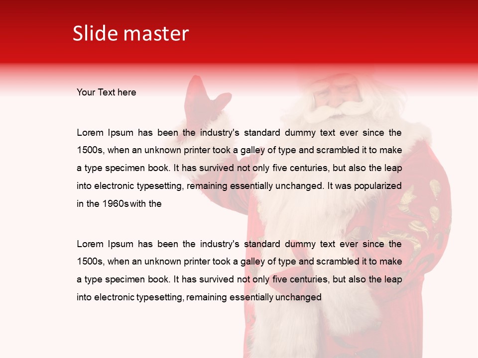 Face Noel Costume PowerPoint Template