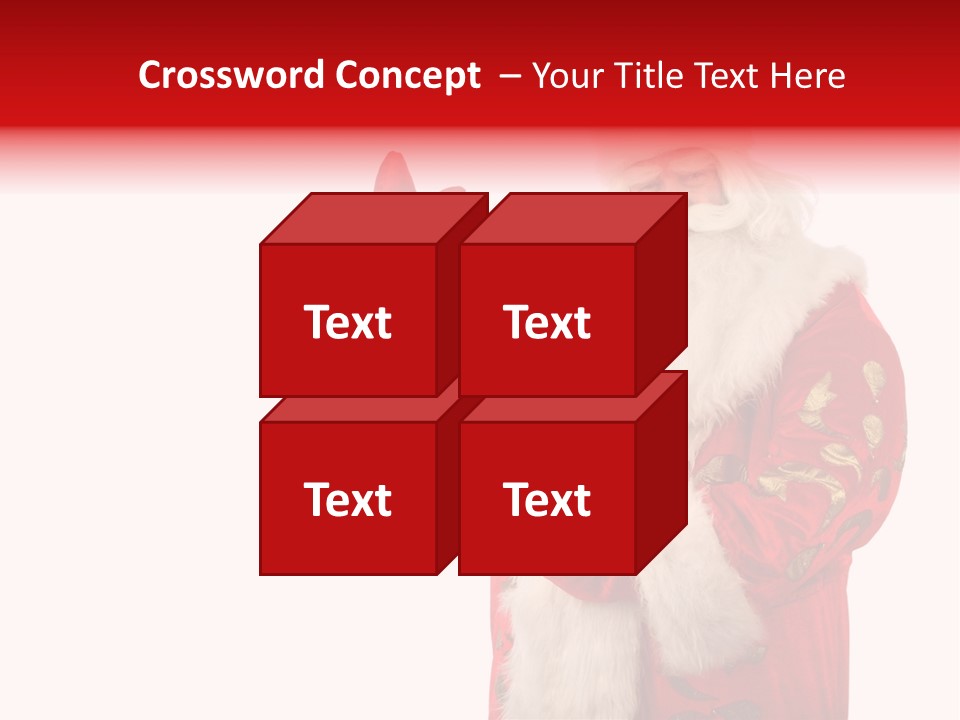 Face Noel Costume PowerPoint Template