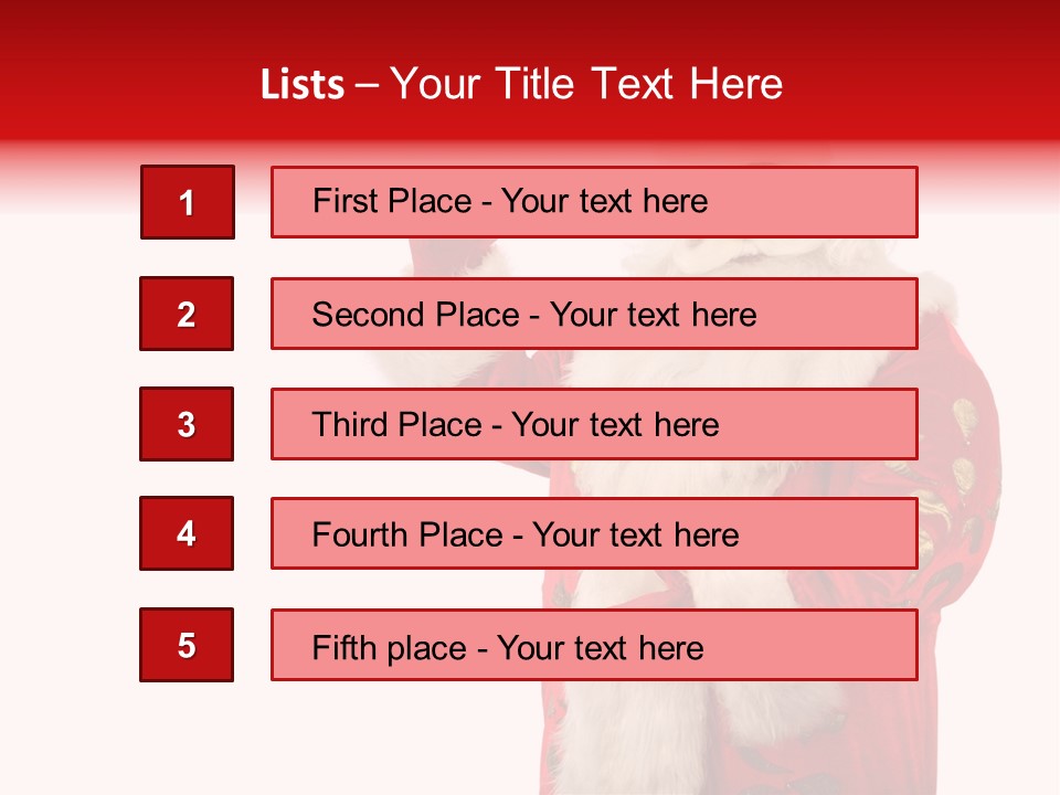 Face Noel Costume PowerPoint Template