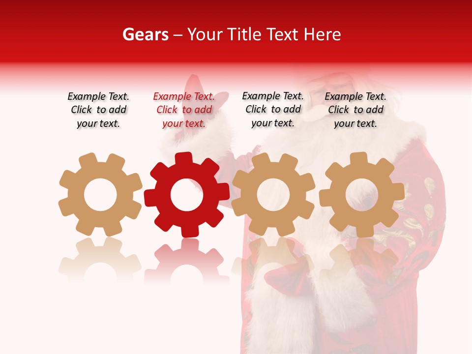 Face Noel Costume PowerPoint Template