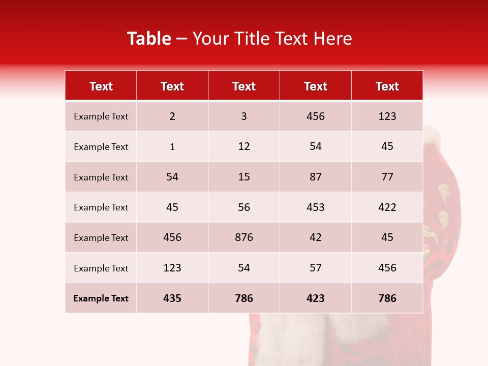 Face Noel Costume PowerPoint Template