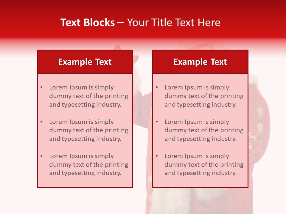 Face Noel Costume PowerPoint Template