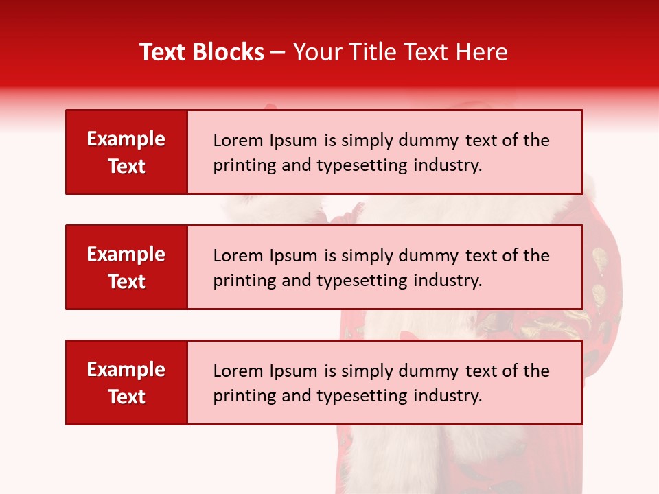 Face Noel Costume PowerPoint Template