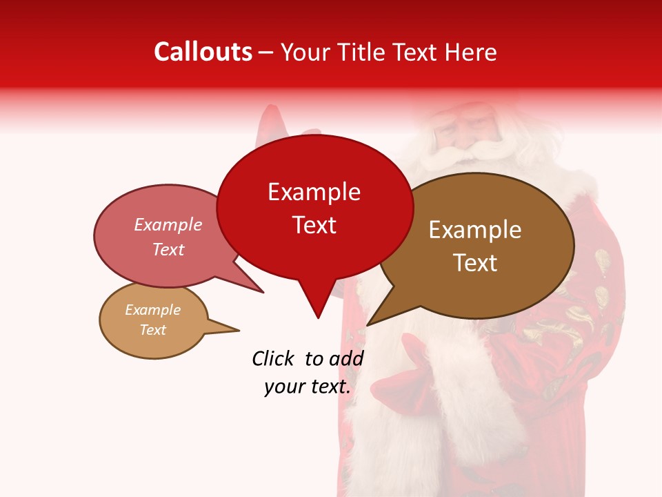 Face Noel Costume PowerPoint Template