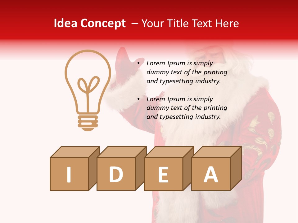 Face Noel Costume PowerPoint Template