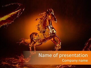 Pursuit Concepts Horse PowerPoint Template