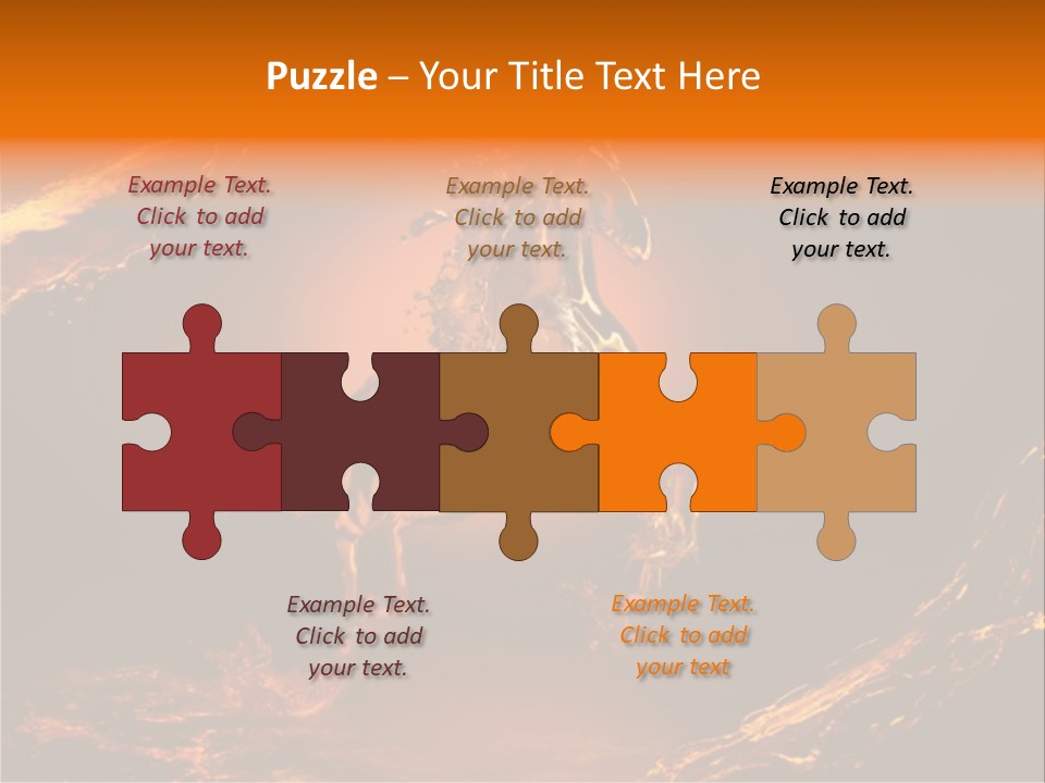 Pursuit Concepts Horse PowerPoint Template