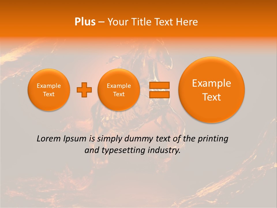 Pursuit Concepts Horse PowerPoint Template