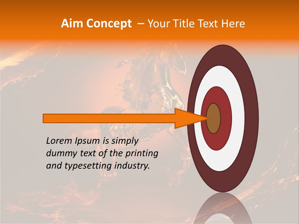 Pursuit Concepts Horse PowerPoint Template