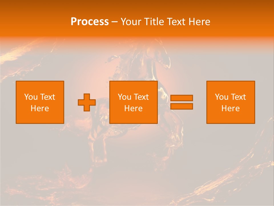 Pursuit Concepts Horse PowerPoint Template